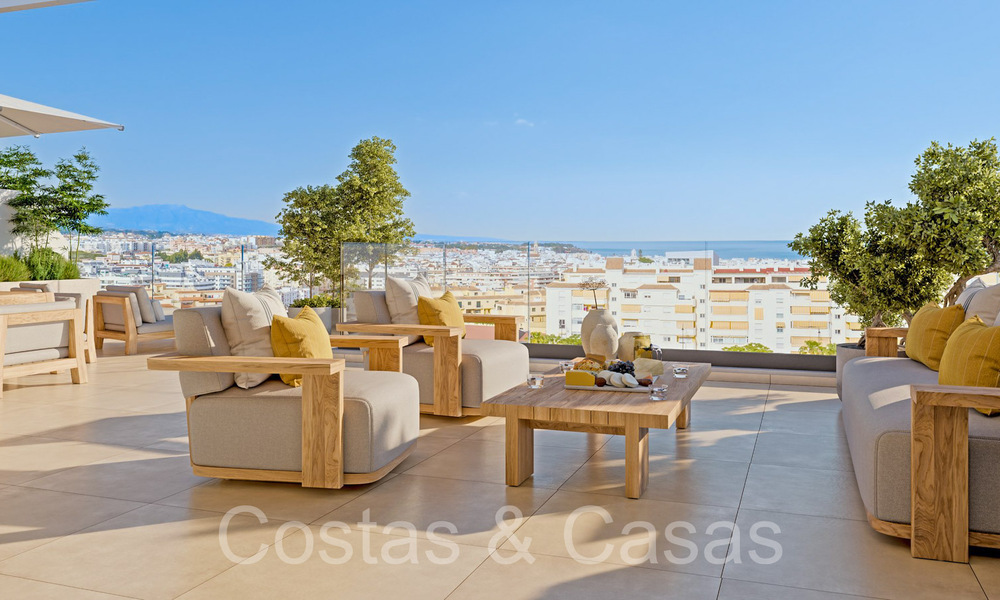 Nuevo en el mercado. Apartamentos elegantes en venta, a poca distancia de la playa y de los servicios del centro de Estepona 70905