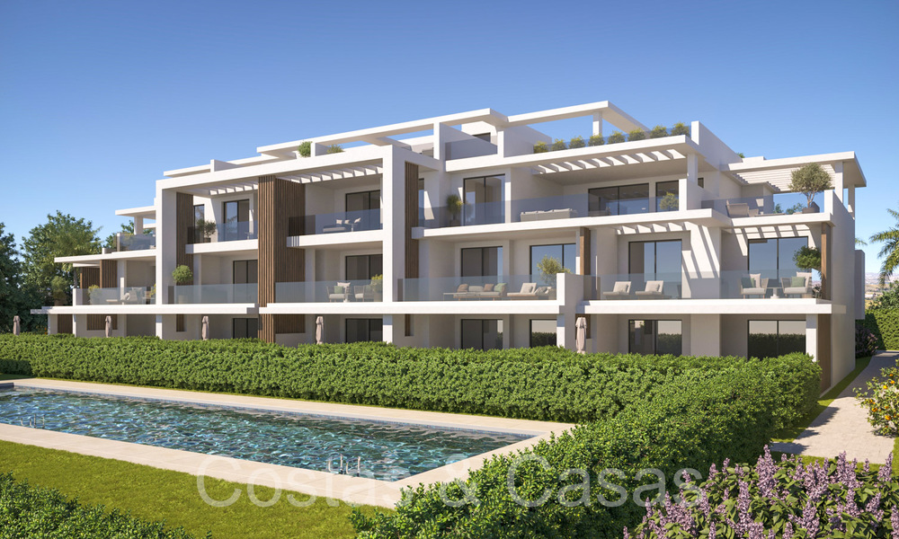 Nuevo en el mercado. Apartamentos contemporáneos de nueva construcción en venta en la Nueva Milla de Oro, Marbella - Estepona 70924