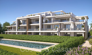 Nuevo en el mercado. Apartamentos contemporáneos de nueva construcción en venta en la Nueva Milla de Oro, Marbella - Estepona 70924 