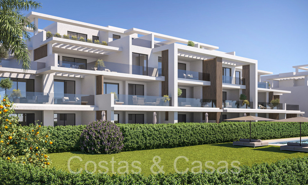 Nuevo en el mercado. Apartamentos contemporáneos de nueva construcción en venta en la Nueva Milla de Oro, Marbella - Estepona 70970