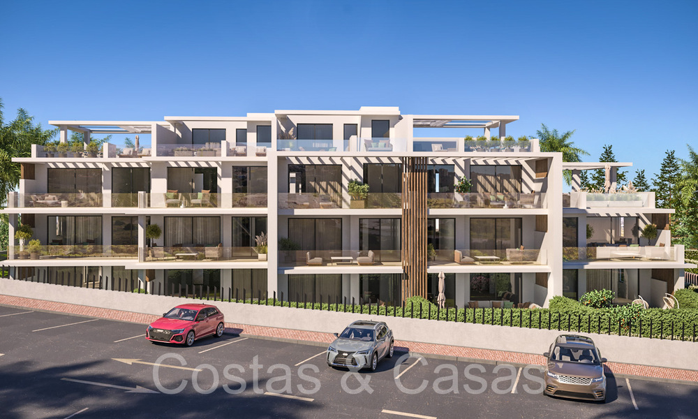 Nuevo en el mercado. Apartamentos contemporáneos de nueva construcción en venta en la Nueva Milla de Oro, Marbella - Estepona 70985