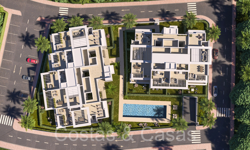 Nuevo en el mercado. Apartamentos contemporáneos de nueva construcción en venta en la Nueva Milla de Oro, Marbella - Estepona 70995