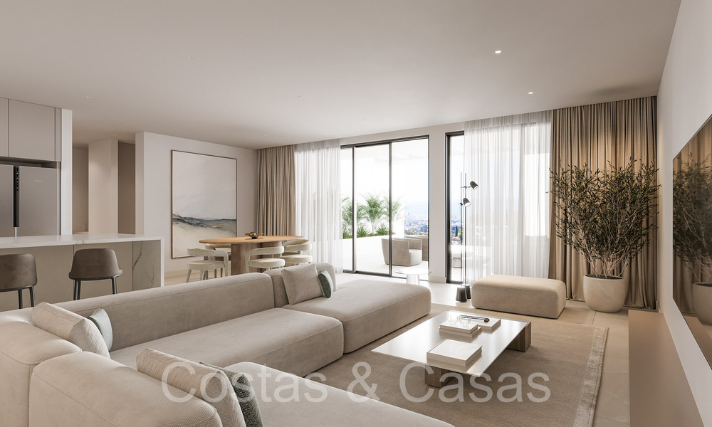 Nuevo en el mercado. Apartamentos contemporáneos de nueva construcción en venta en la Nueva Milla de Oro, Marbella - Estepona 71004