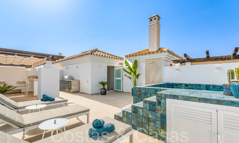 Precioso ático con gran solárium y piscina pequeña en venta en Nueva Andalucía, Marbella 71247