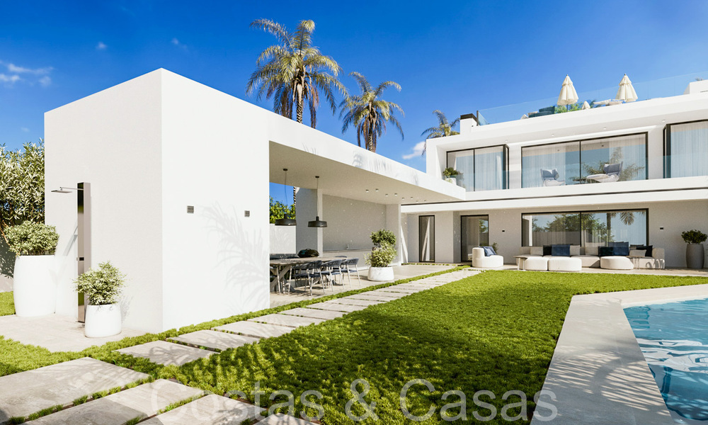 Villa nueva con diseño contemporáneo en venta en la exclusiva Cascada de Camojan en la Milla de Oro de Marbella 71325