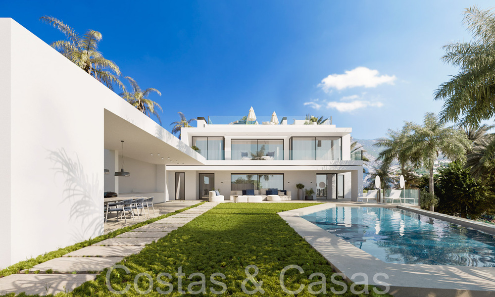 Villa nueva con diseño contemporáneo en venta en la exclusiva Cascada de Camojan en la Milla de Oro de Marbella 71352