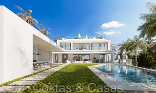 Villa nueva con diseño contemporáneo en venta en la exclusiva Cascada de Camojan en la Milla de Oro de Marbella 71352 