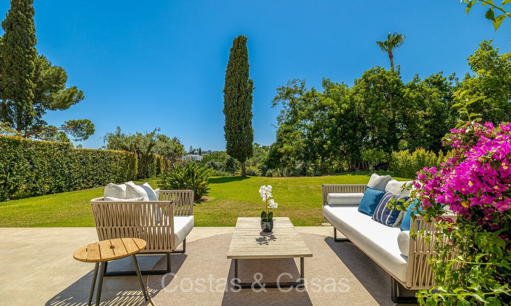 Villa mediterránea de una sola planta en venta junto al campo de golf Aloha en Nueva Andalucía, Marbella 72856