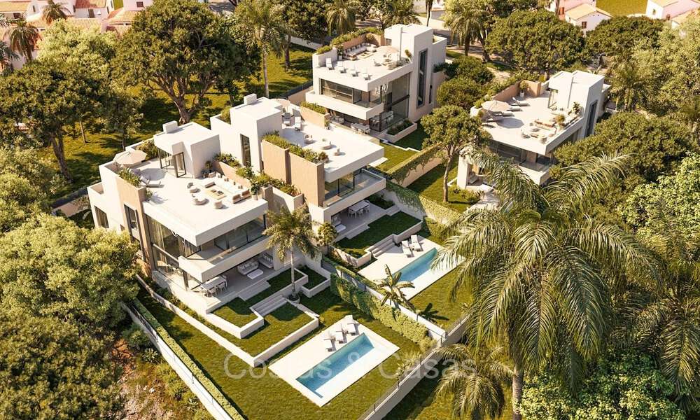 Modernas villas de nueva construcción en venta a pocos metros de la playa al este de Marbella centro 72684