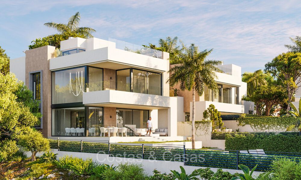 Modernas villas de nueva construcción en venta a pocos metros de la playa al este de Marbella centro 72710