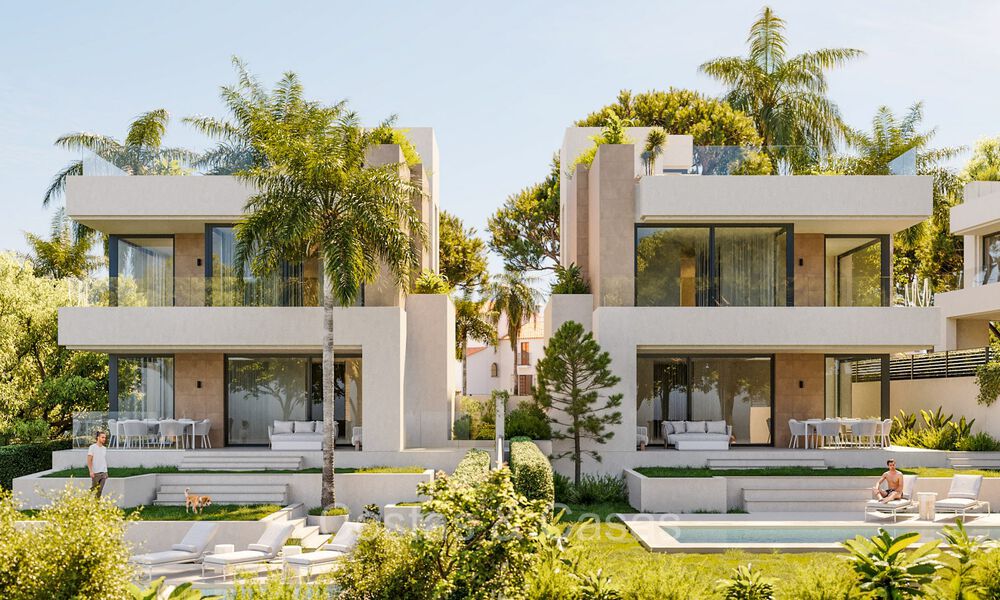 Modernas villas de nueva construcción en venta a pocos metros de la playa al este de Marbella centro 72711