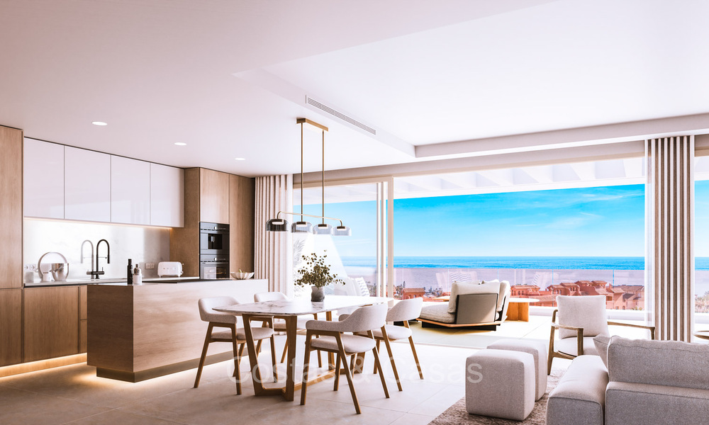 Apartamentos de nueva construcción energéticamente eficientes en venta a poca distancia de la playa en el oeste de Estepona 72754