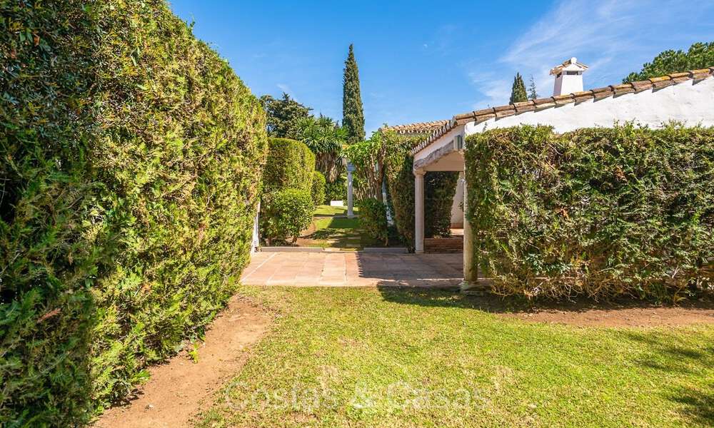 Encantadora villa de lujo de una sola planta en venta en una zona prestigiosa, Este de Marbella 73001