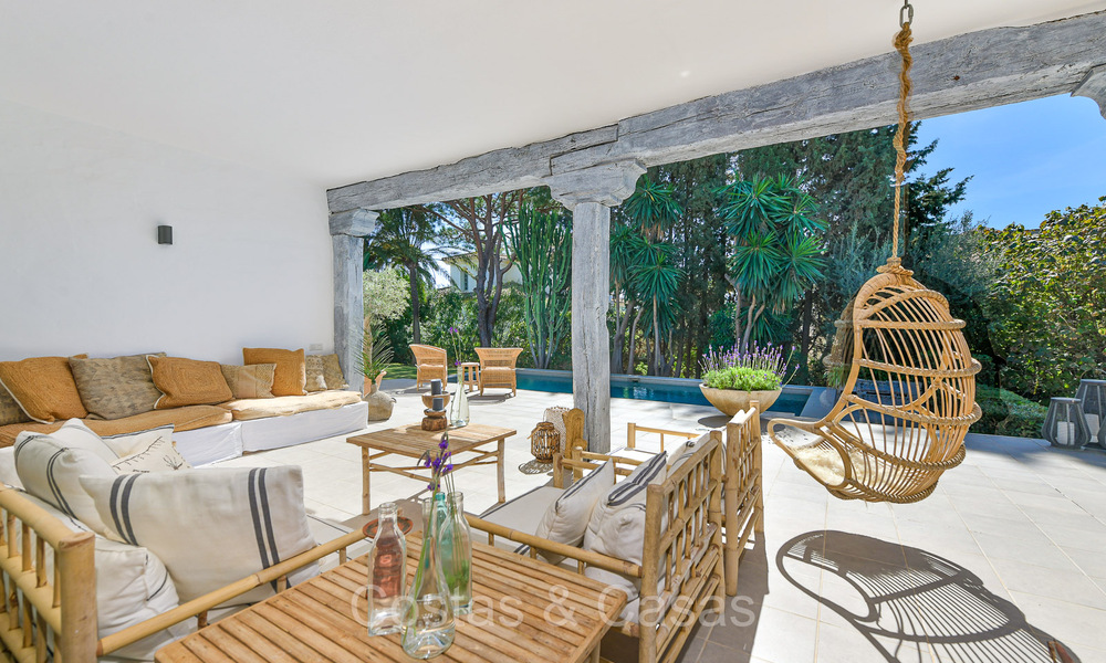 Encantadora villa de lujo de una sola planta en venta en una zona prestigiosa, Este de Marbella 73010