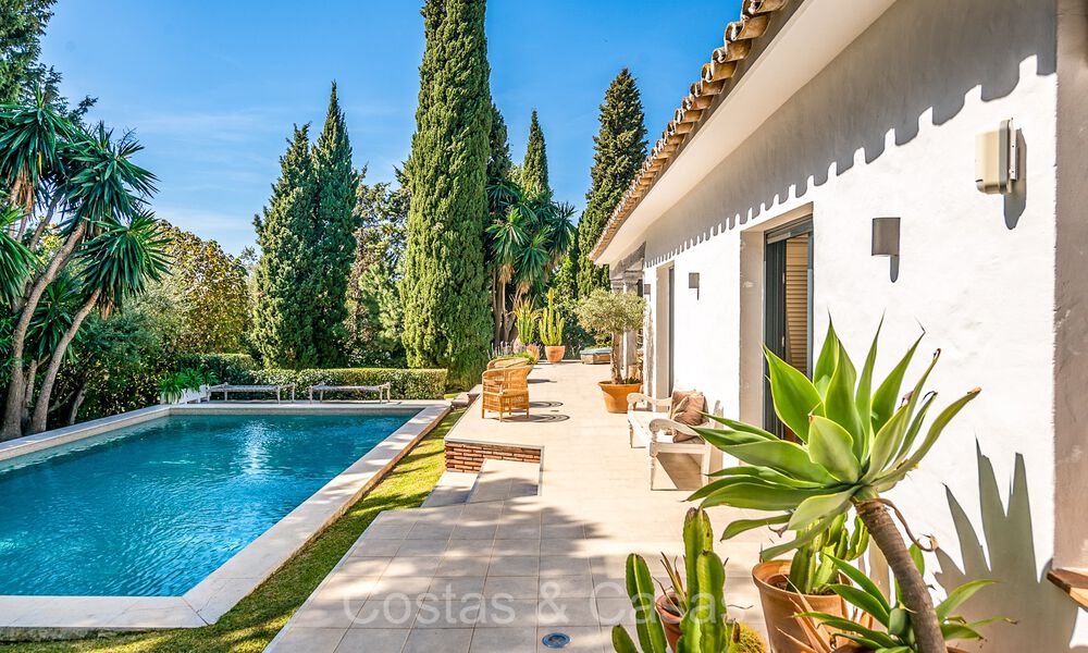 Encantadora villa de lujo de una sola planta en venta en una zona prestigiosa, Este de Marbella 73022