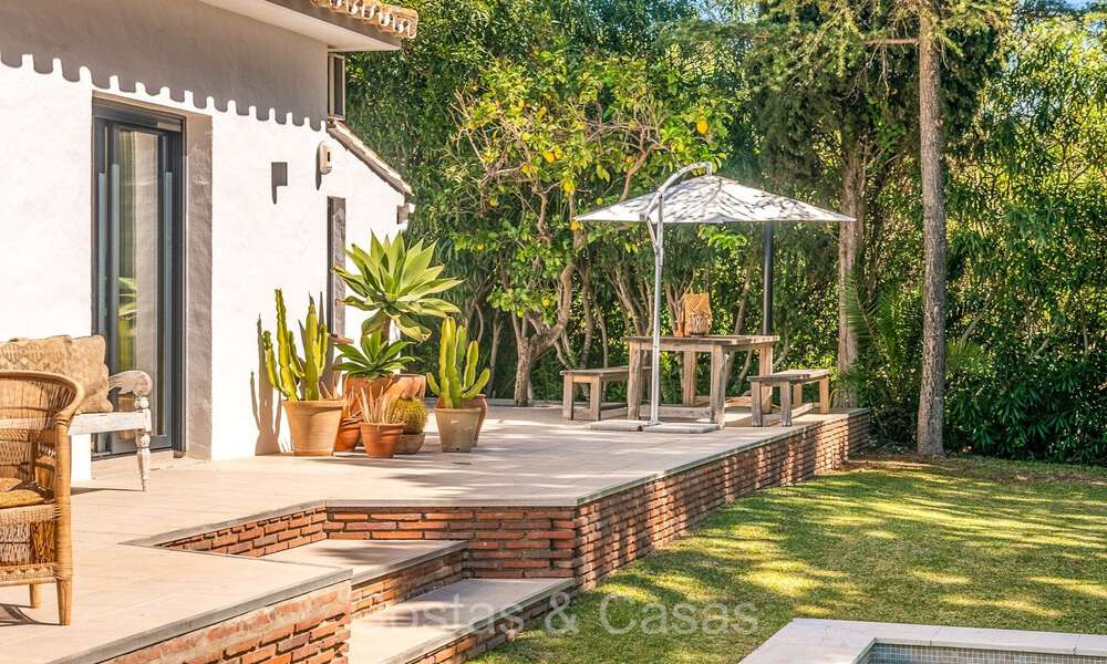 Encantadora villa de lujo de una sola planta en venta en una zona prestigiosa, Este de Marbella 73044