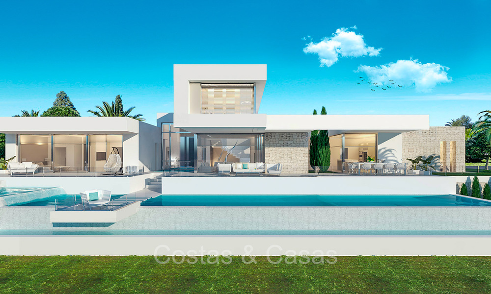 Sofisticada villa de lujo sobre plano en venta, en el exclusivo 5* Los Flamingos Golf Resort en la Nueva Milla de Oro, Marbella - Benahavis 73329