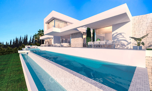 Sofisticada villa de lujo sobre plano en venta, en el exclusivo 5* Los Flamingos Golf Resort en la Nueva Milla de Oro, Marbella - Benahavis 73330