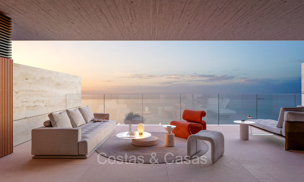 Nuevos apartamentos y casas boutique en un complejo en primera línea de playa en venta en Manilva en la Costa del Sol 73495