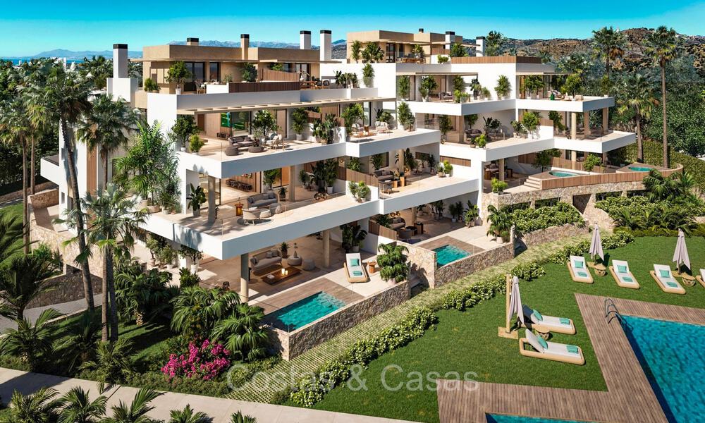 Sofisticados apartamentos de nueva construcción con vistas panorámicas al mar en venta en Cabopino, Marbella 73549