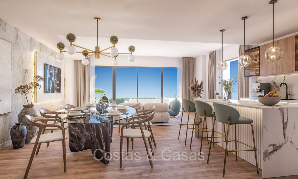 ¡Reventa! Propiedad de obra nueva en venta con vistas al golf y al mar, a un paso del Club de Golf en Mijas Costa, Costa del Sol 74019