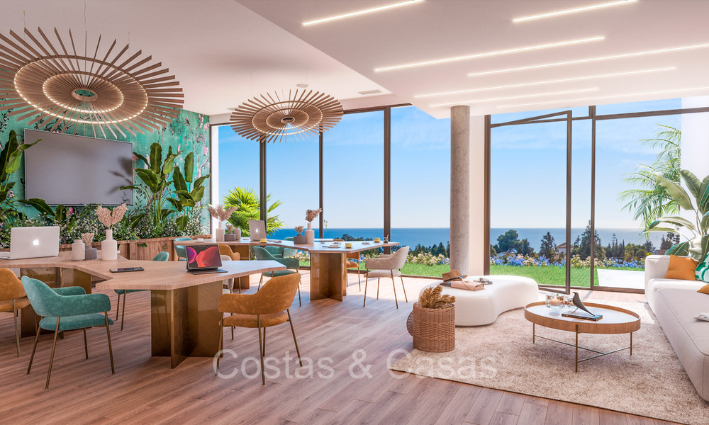 ¡Reventa! Propiedad de obra nueva en venta con vistas al golf y al mar, a un paso del Club de Golf en Mijas Costa, Costa del Sol 74020