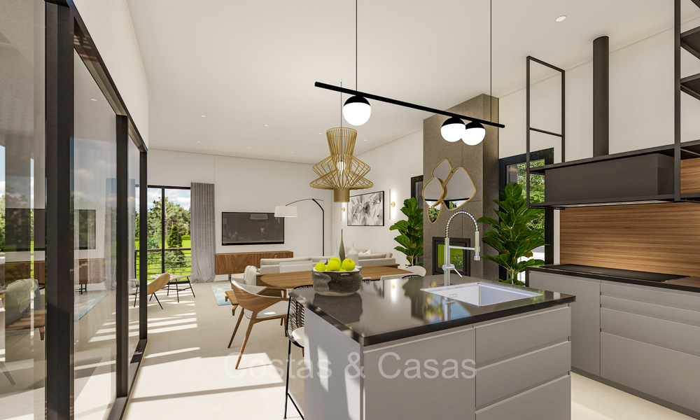 Villa modernista de nueva construcción en venta en una zona de golf cerca del centro de Estepona 74179