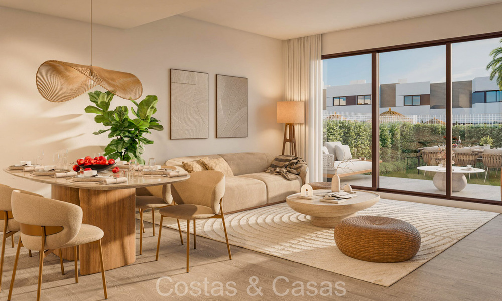 ¡Nuevo en el mercado! Casas adosadas en venta, a un paso de los campos de golf en Mijas Costa, Costa del Sol 74262