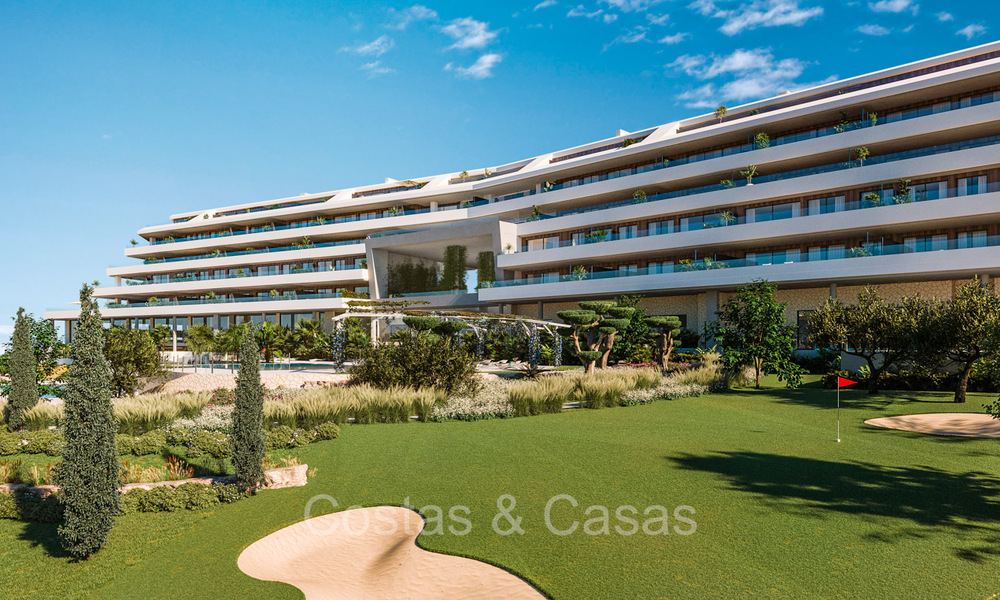 Nuevo en el mercado. Elegantes apartamentos con espectaculares vistas al mar en venta en un resort de lujo en Fuengirola, Costa del Sol 74366