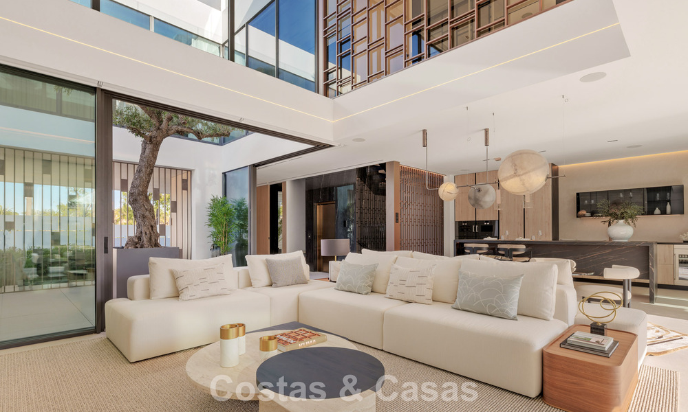 Casa de lujo lista para entrar a vivir en un innovador y lujoso complejo con vistas al mar, ubicada en la Milla de Oro de Marbella 74546