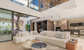 Casa de lujo lista para entrar a vivir en un innovador y lujoso complejo con vistas al mar, ubicada en la Milla de Oro de Marbella 74546 