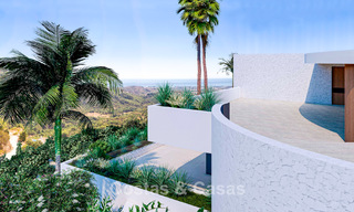 Villa de diseño de con vistas panorámicas al mar en venta en un complejo residencial cerrado en Benahavis - Marbella 74910 