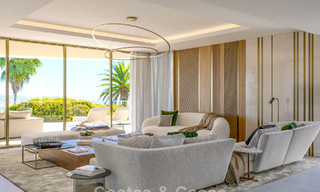 Nuevo en el mercado. Apartamentos de estilo vanguardista con fantásticas vistas al mar en venta en Benahavis - Marbella 74836 