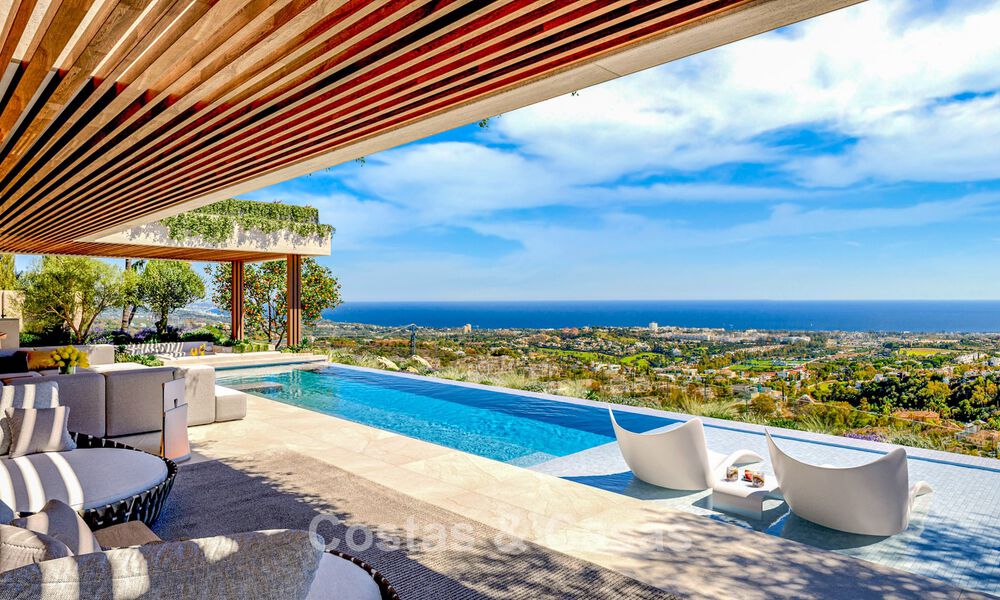 Impresionantes villas de nueva construcción en venta con vistas al mar, golf y montaña en Benahavis - Marbella 74851