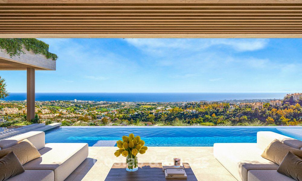 Impresionantes villas de nueva construcción en venta con vistas al mar, golf y montaña en Benahavis - Marbella 74859