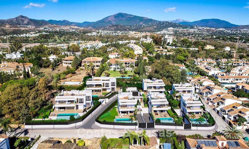 7 villas nuevas en venta a poca distancia de una hermosa casa club de golf en la Nueva Milla de Oro, Marbella - Estepona 773696