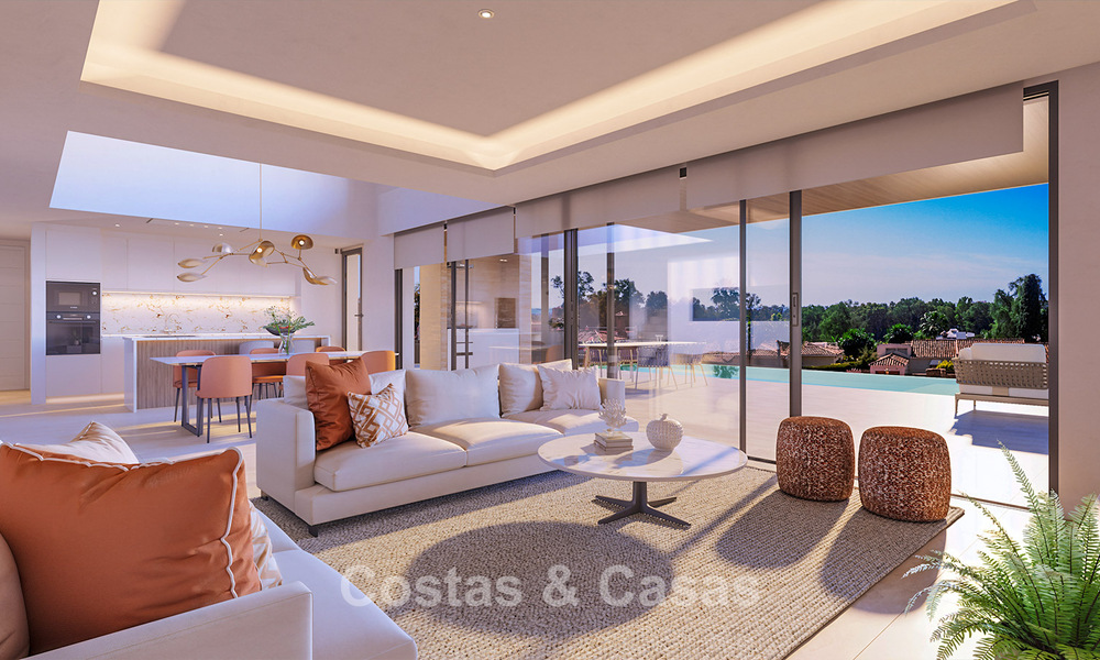 7 villas nuevas en venta a poca distancia de una hermosa casa club de golf en la Nueva Milla de Oro, Marbella - Estepona 773700