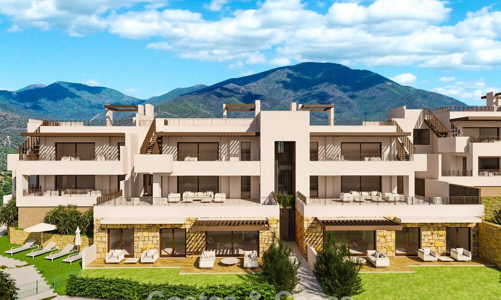 Apartamentos de lujo listos para entrar a vivir con un concepto sostenible en venta en Istán, cerca de Marbella en la Costa del Sol 773850