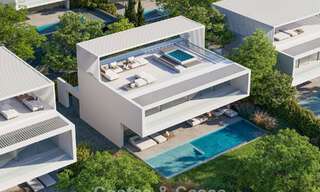 Villas de diseño de alta tecnología en venta en un entorno natural en el campo de golf de Estepona 774446 