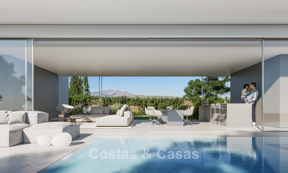 Villas de diseño de alta tecnología en venta en un entorno natural en el campo de golf de Estepona 774463